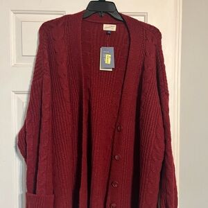 NWT Universal Thread Cable Knit Cardigan
